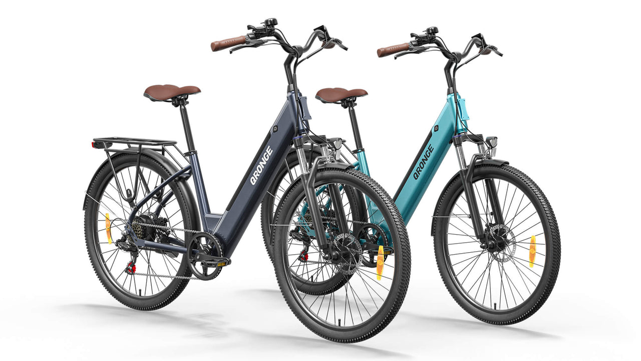 Meteors ST*2 Ebike - Gray+Cyan