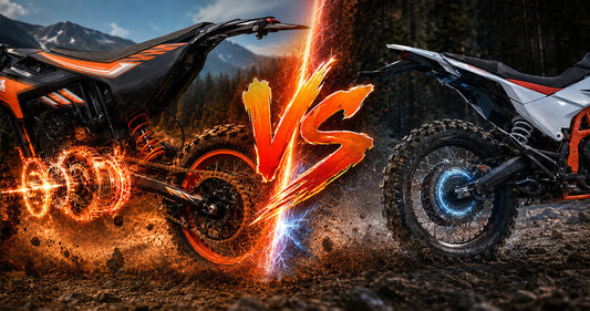 Mid-Drive Motor vs Rear Hub Motor: What’s the Difference Between Mid-Drive and Rear Hub Motors on Electric Dirt Bikes?