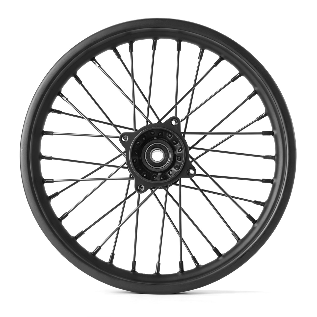 X1 electric dirt bike Black Size M Front Wheel Assembly