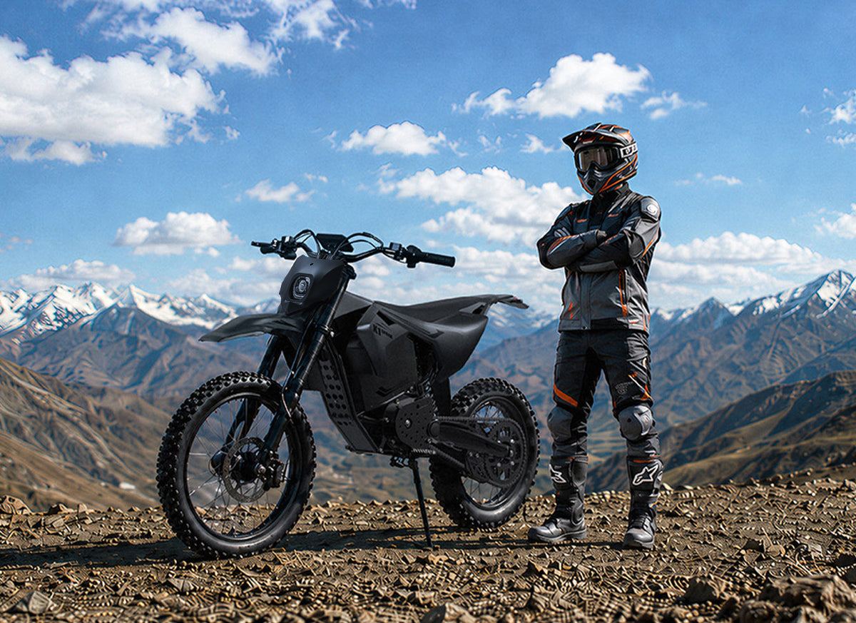 Qronge rider enjoying an outdoor ride
