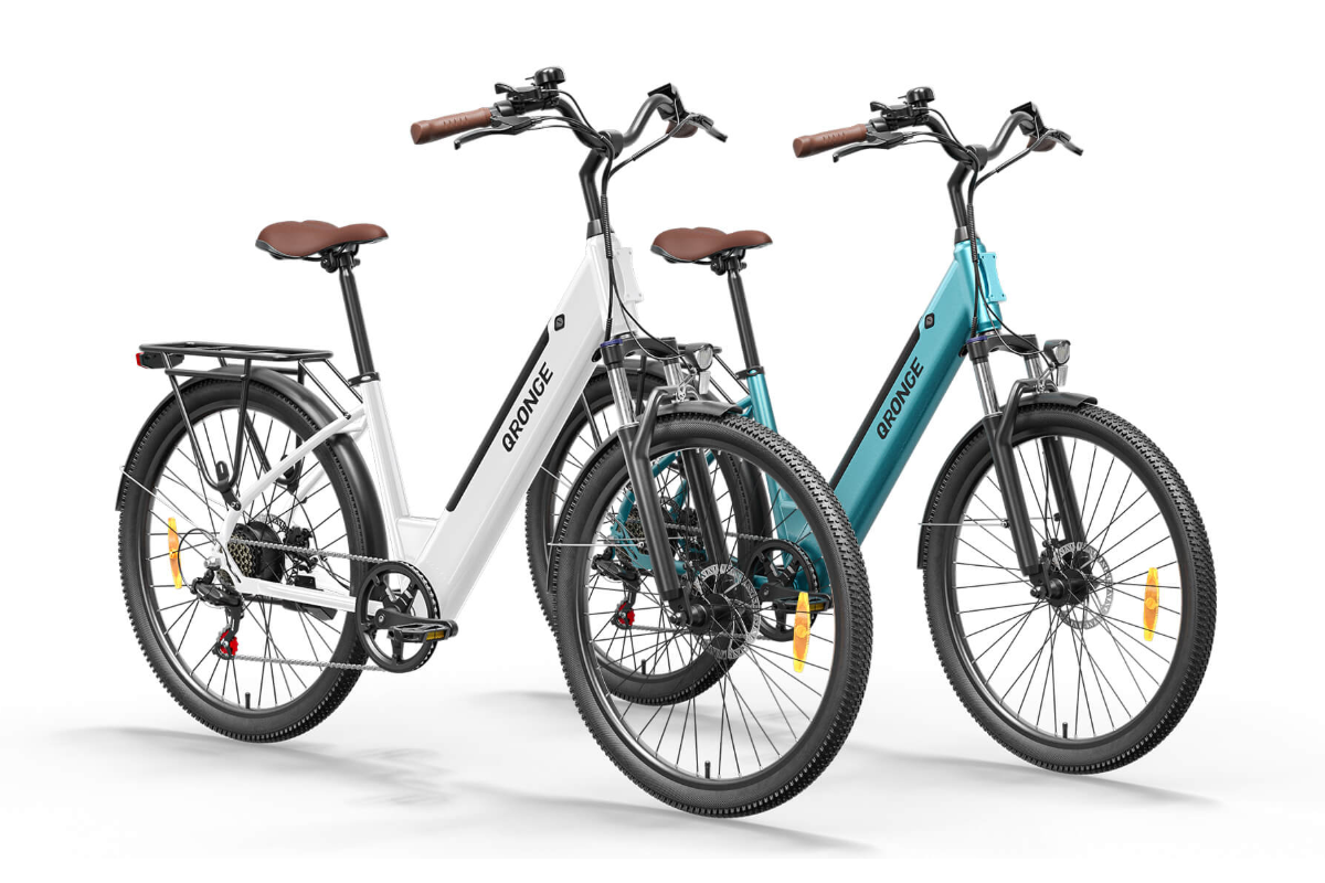 Meteors ST*2 Ebike - White+Cyan