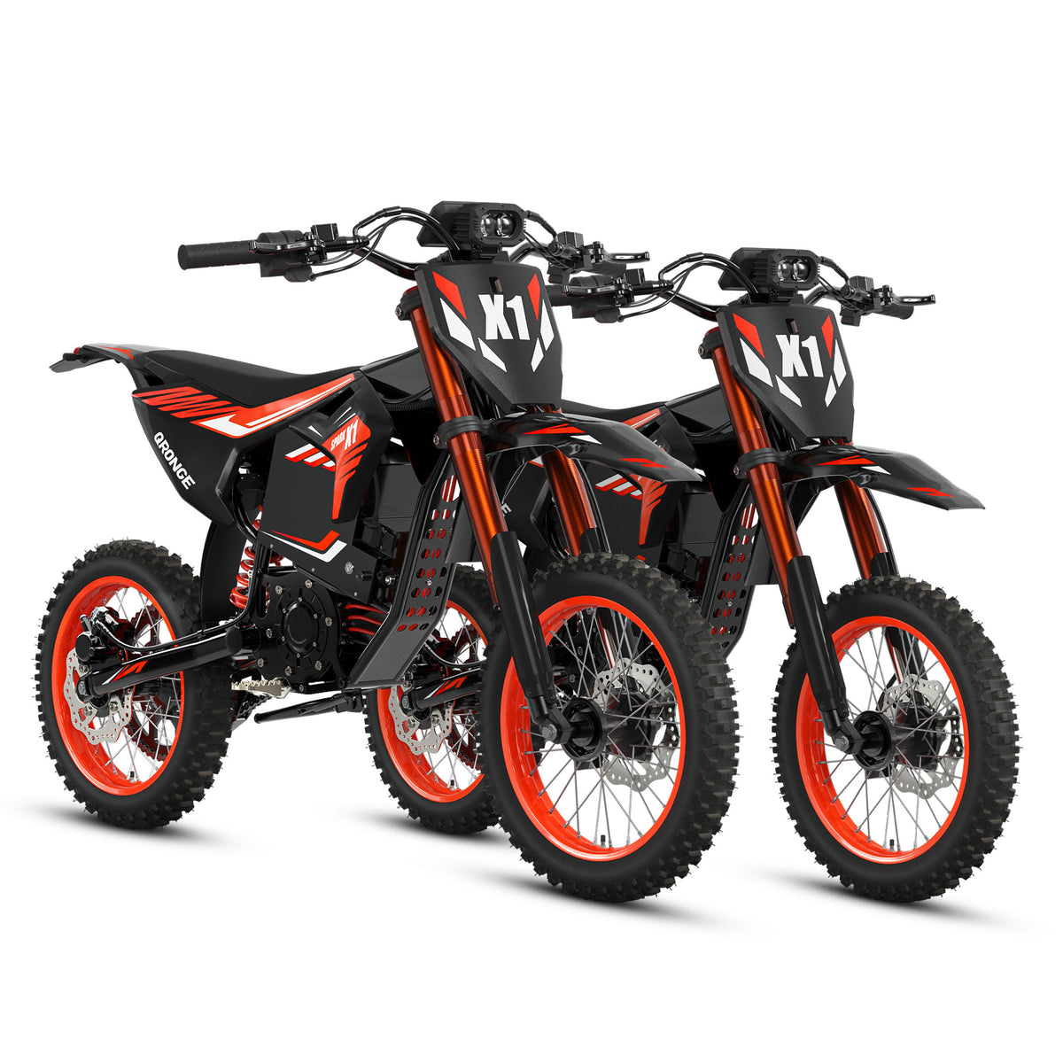 X1 Spark M*2 Electric Mini Bike - Orange+Orange