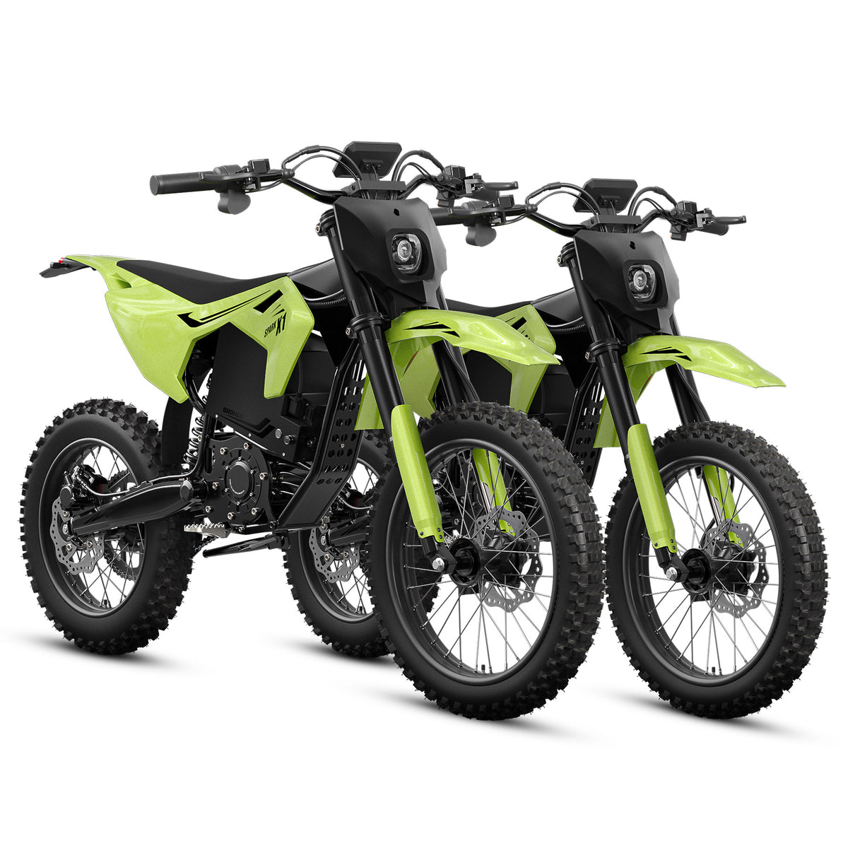 X1 Spark L*2 Electric Dirt Bike - Lime Green+Lime Green