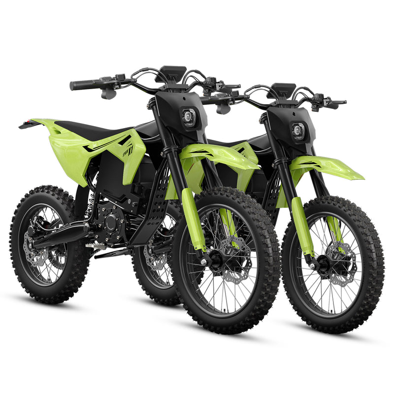 X1 Spark L*2 Electric Dirt Bike - Lime Green+Lime Green