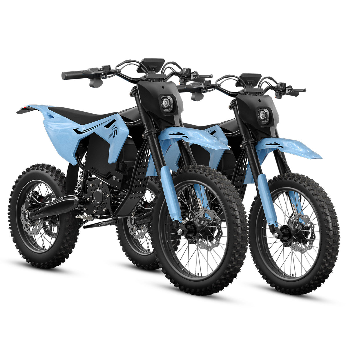 X1 Spark L*2 Electric Dirt Bike - Sky Blue+Sky Blue