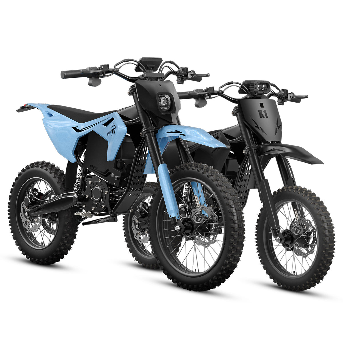 X1 Spark (L/M) Electric Dirt Bike - Sky Blue+Black
