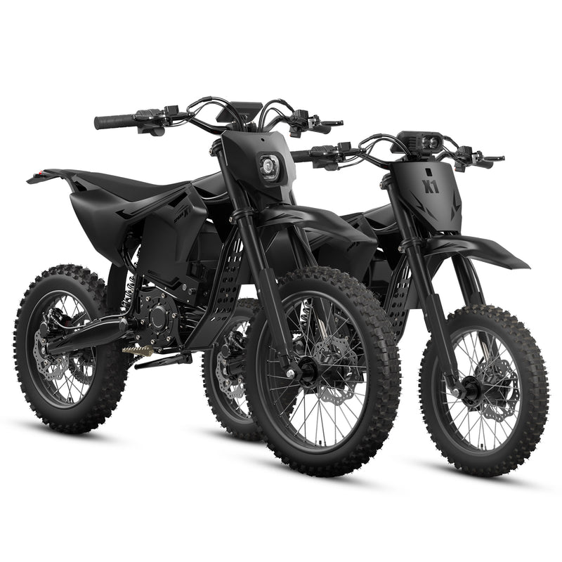 X1 Spark (L/M) Electric Dirt Bike - Black+Black