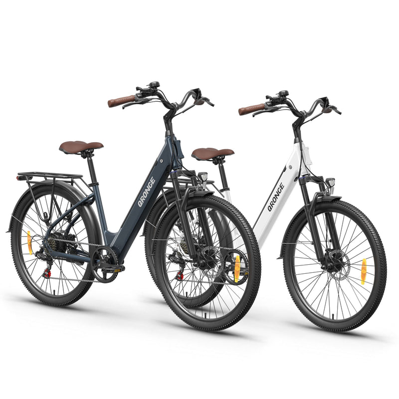 Meteors ST*2 Ebike - White+Silver Blue